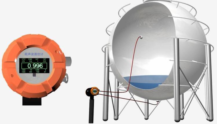 外置式超聲波液位計(圖1) 外置式超聲波液位計(圖1)