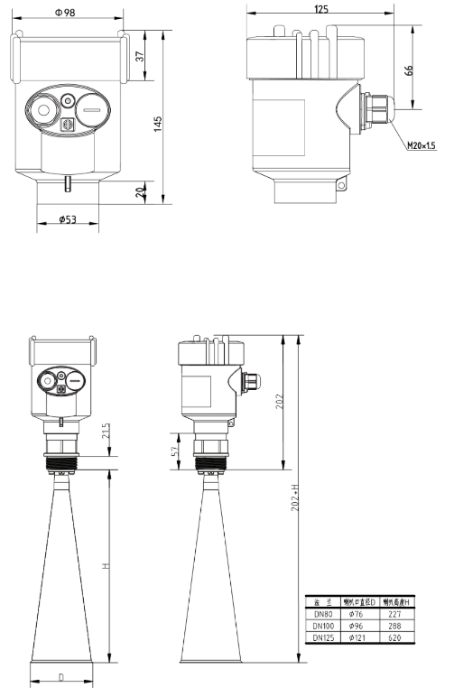 雷達(dá)物位計(jì)(圖3) 雷達(dá)物位計(jì)(圖3)