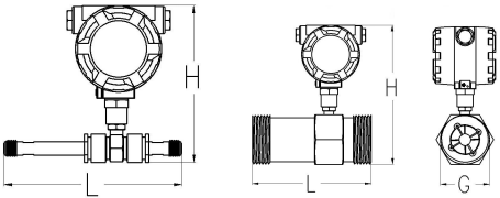螺紋連接渦輪流量計(圖6) 螺紋連接渦輪流量計(圖6)